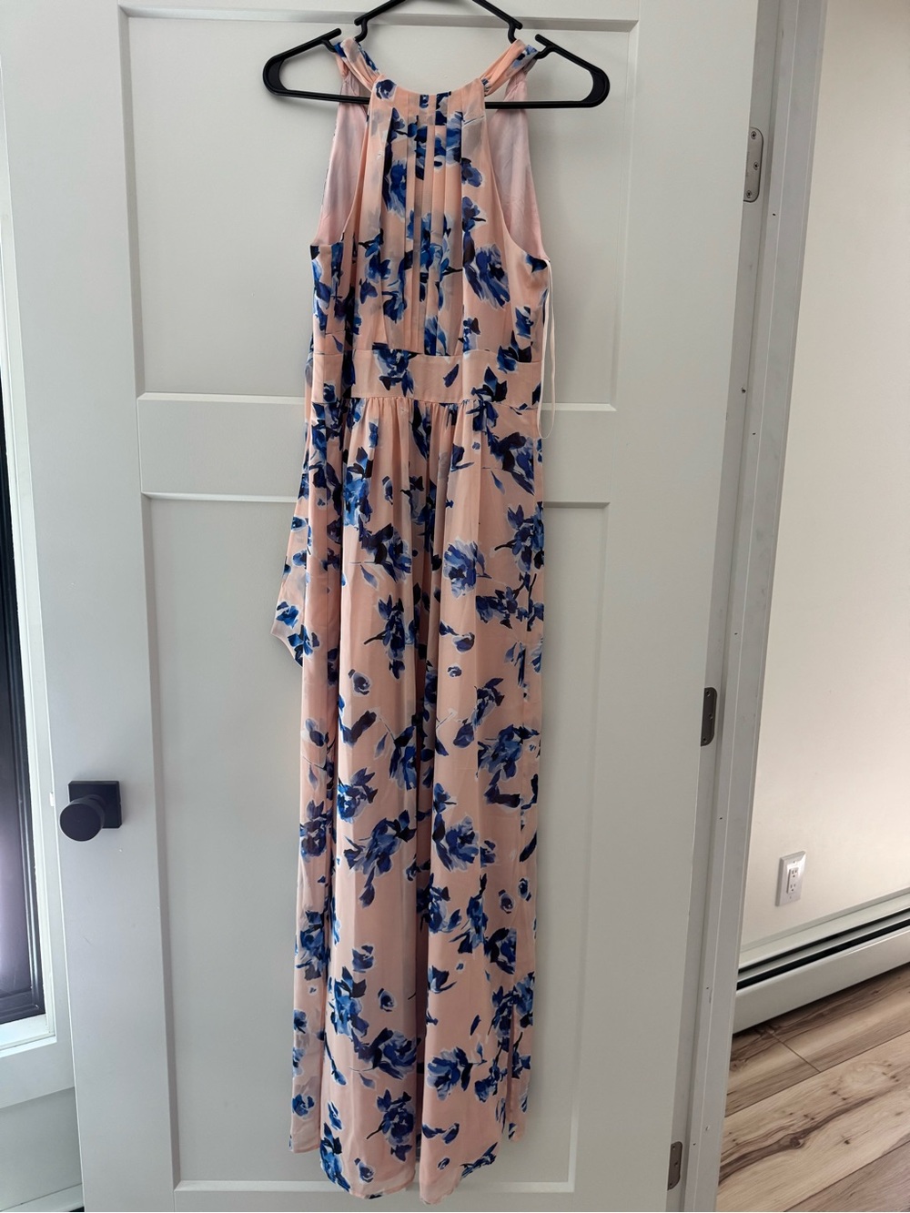 Eliza J Blush Pink Dress with Navy Accents Size 6